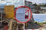 ULICA ZATVORENA, U TOKU SANACIJA! Pogledajte kako sada izgleda mesto nakon obrušavanja u Vojvode Vlahovića: Ponor progutao automobil i deo parkinga (VIDEO)