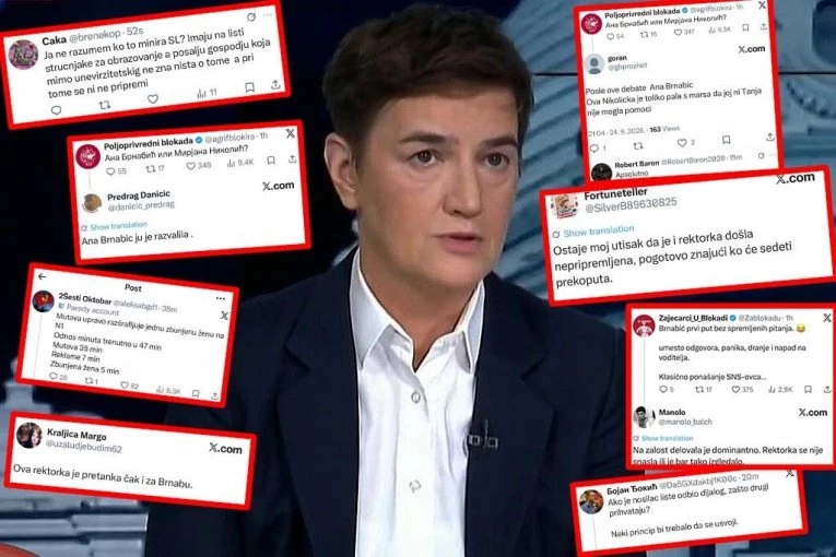 "BRNABIĆ JU JE RAZVALILA!" Gore mreže nakon debate na N1 - i blokaderi priznali neminovno!