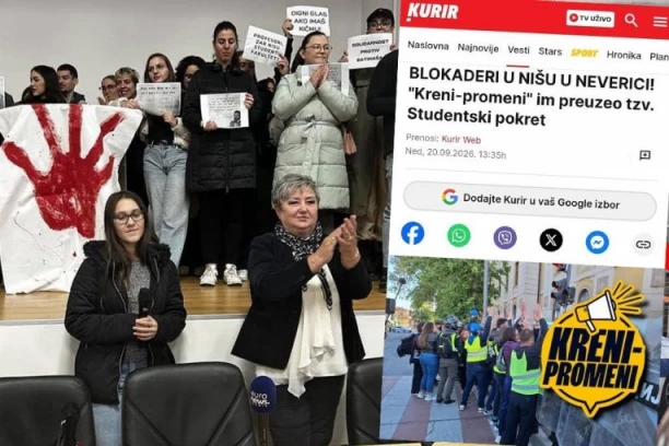 TOTALNI SUNOVRAT BLOKADERSKOG POKRETA KREĆE IZ NIŠA! Nišlije udarile na "Centralni izborni štab" i prave paralelne strukture! (FOTO)