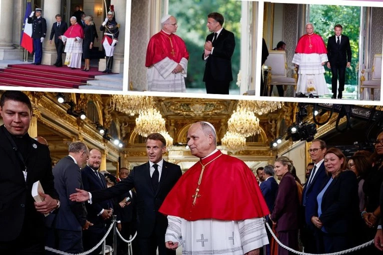 PAPA STIGAO U FRANCUSKU, MAKRON POSLAO SNAŽNU PORUKU! Predsednik obećao obračun sa "nepodnošljivim" napadima na vernike (FOTO)