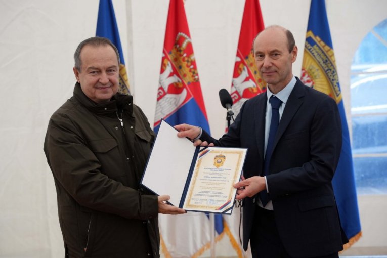 Dačić u Nastavnom centru „Mitrovo Polje“ na Goču