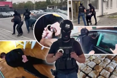 OVAKO SU UHAPŠENI DILERI IZ OBRENOVCA! Velika akcija policije - ZAPLENJENO 50 KILOGRAMA DROGE! (VIDEO)