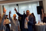 "ONI SE STIDE SRPSKOG POZDRAVA, A JA ĆU UVEK DA SE PONOSIM!" Vučić na oproštajnom koktelu u Predsedništvu poslao snažnu poruku! (VIDEO)