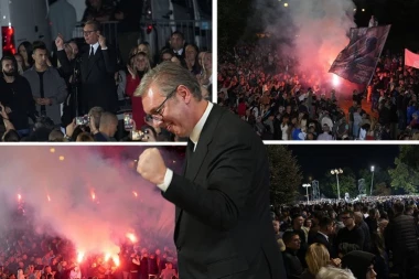 "NISMO SE U FOTELJI RODILI! I BEZ NJE ĆEMO IH POBEDITI"! Vučić se poklonio narodu ispred Predsedništva: Borba tek počinje, IDEMO DA IH POBEDIMO! (FOTO)