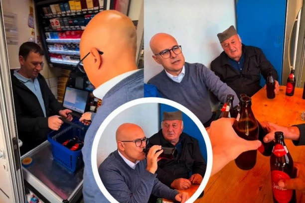 'Ajde da mi nazdravimo, mnogo je toga urađeno! Vučević obrnuo turu meštanima na Pešteru! (VIDEO)