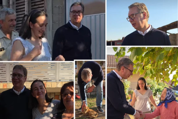 "OVAKVI LJUDI ČUVAJU NAŠA SELA I NAŠU SRBIJU!" Vučić u Ranovcu obišao porodicu Strainović! (VIDEO)