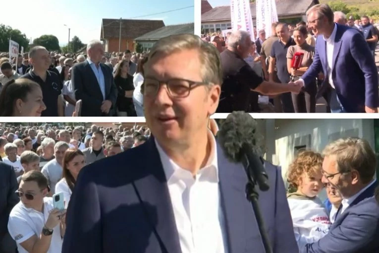 "VUČIĆ OVACIJAMA DOČEKAN U ZAJEČARU: Mali Vid ga oduševio sa ove dve reči pa ga uzeo u naručje!