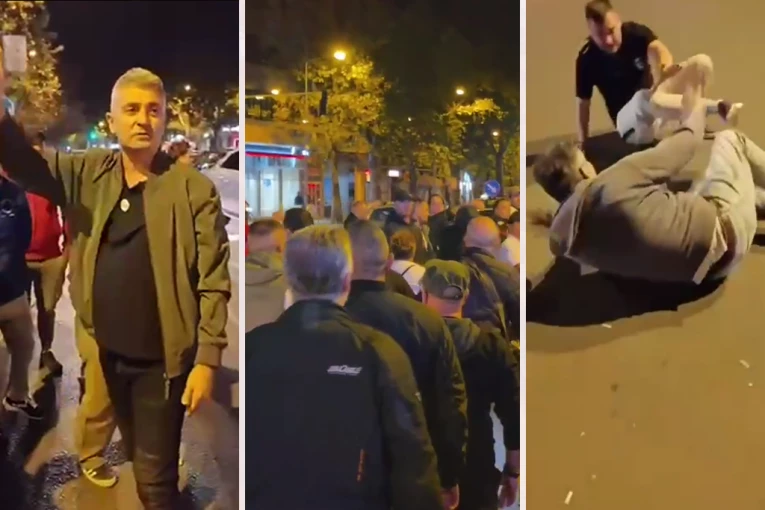 SRDANOVIĆ NAMERNO IZAZIVA I PRVOCIRA, JER NIŠTA DRUGO NE ZNA: Snimci sve pokazuju, jedan od blokadera NAPAO AKTIVISTKINJU SNS u Novom Sadu (VIDEO)