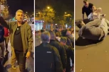 SRDANOVIĆ NAMERNO IZAZIVA I PRVOCIRA, JER NIŠTA DRUGO NE ZNA: Snimci sve pokazuju, jedan od blokadera NAPAO AKTIVISTKINJU SNS u Novom Sadu (VIDEO)