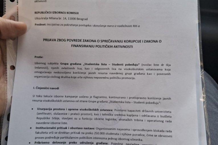 Prijave protiv Ilije Srdanovića