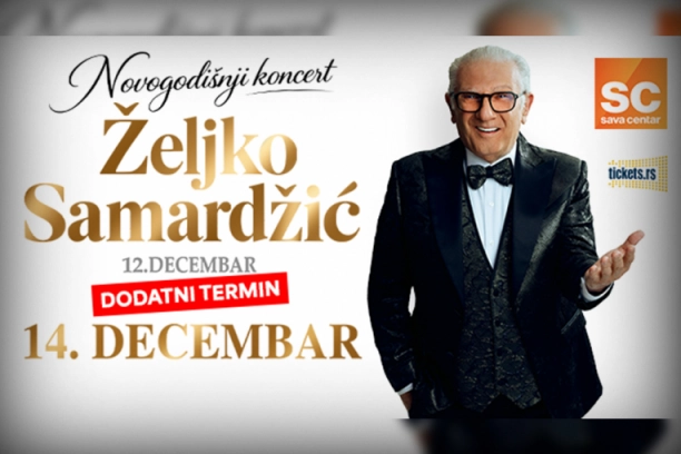BEOGRAĐANI NEZASITI PESAMA ŽELJKA SAMARDŽIĆA! POP PEVAČ I OVE GODINE NASTUPA 12. i 14. DECEMBRA U SAVA CENTRU