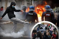 TOTALNI HAOS NA ULICAMA! Učenici blokiraju škole širom Francuske, stotine ljudi PRIVEDENO, na policajce bacali hlorovodoničnu kiselinu! (FOTO, VIDEO)