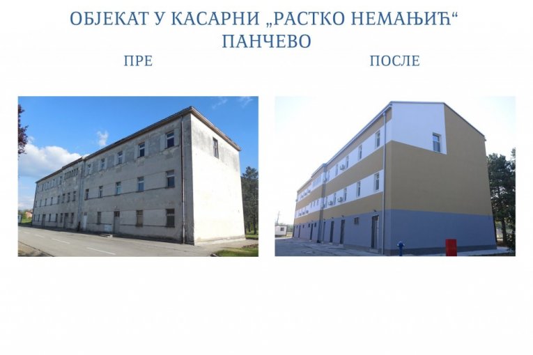 Završena rekonstrukcija objekta u kasarni "Rastko Nemanjić" u Pančevu