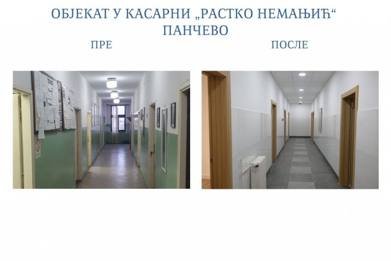 Završena rekonstrukcija objekta u kasarni "Rastko Nemanjić" u Pančevu