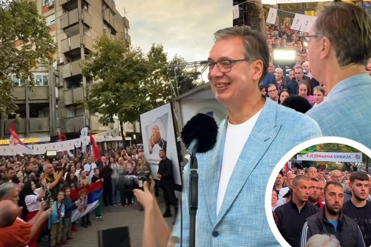 "ŽIVOT DAJU, GLAVU DAJU, AL’ NA DUEL I DEBATU NE IDU NI ZA ŽIVU GLAVU" Vučić škodom obišao Srem: Ovi izbori su presudni! (FOTO, VIDEO)