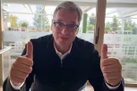 MOĆNA PORUKA VUČIĆA PRED VELIKI MITING U ARENI: Živela Srbija, baš kako je Tramp pokazao (FOTO, VIDEO)