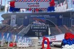 POSLEDNJE PRIPREME PRED SKUP UJEDINJENE SRBIJE! Pogledajte kako izgleda Arena uoči spektakla - stižu velike zvezde i Robert Fico! (FOTO, VIDEO)