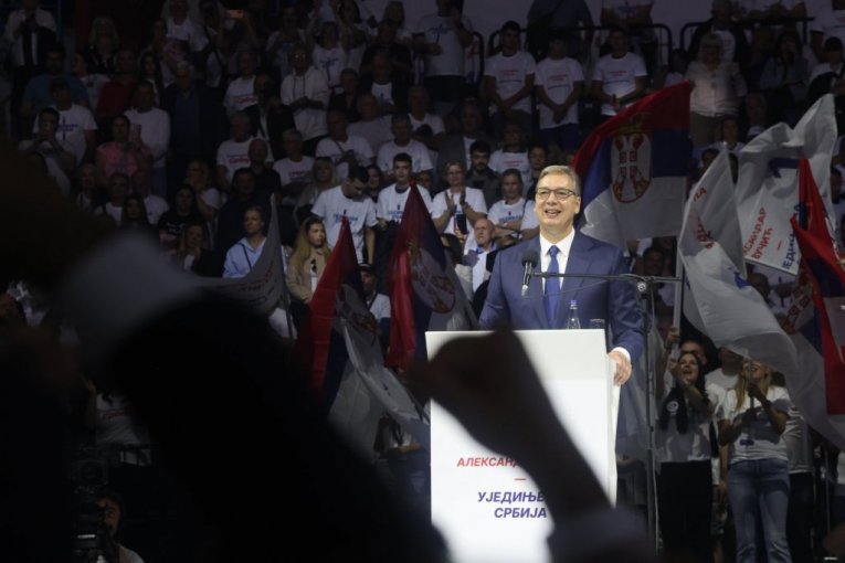 Aleksandar Vučić u Areni