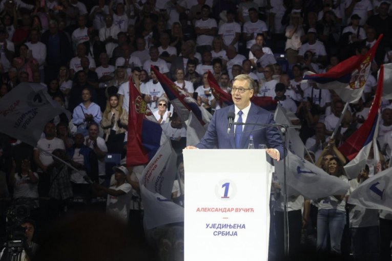 Aleksandar Vučić u Areni