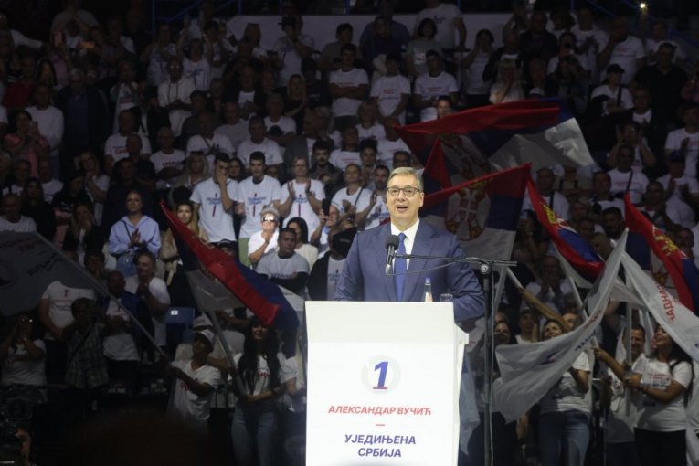 Aleksandar Vučić u Areni