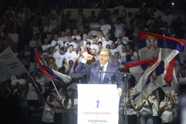 Aleksandar Vučić u Areni