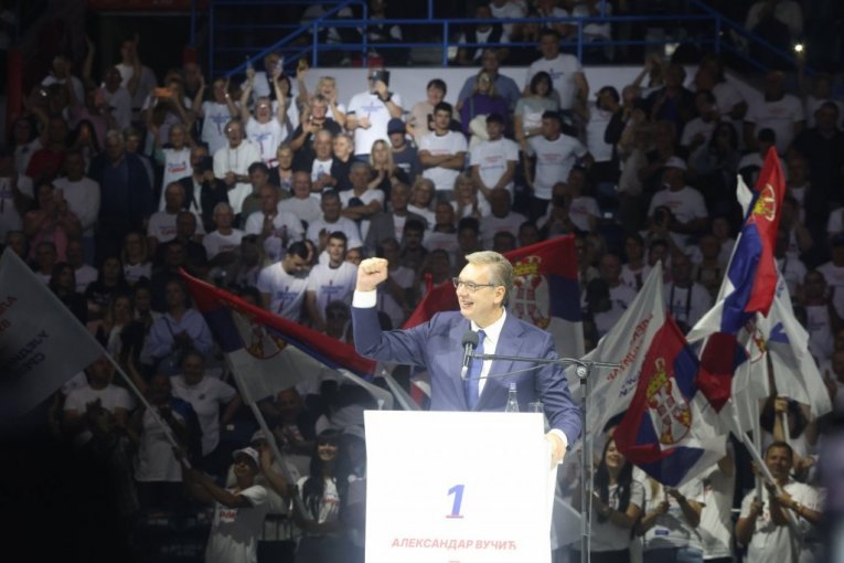 Aleksandar Vučić u Areni