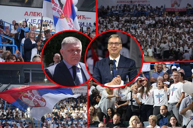 DO POBEDE, ALEKSANDRE! Ficove reči odjekuju Arenom: Kada je u pitanju Kosovo, nikada vas nećemo izneveriti!