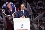 VUČIĆ ŽESTOKO O LAŽIMA BLOKADERA: Sreo se sa Trampom? Ne, ne, to je kartonska figura...