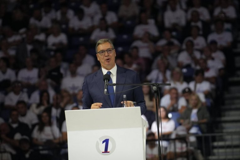 Aleksandar Vučić u Areni