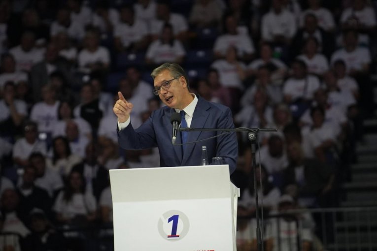 Aleksandar Vučić u Areni