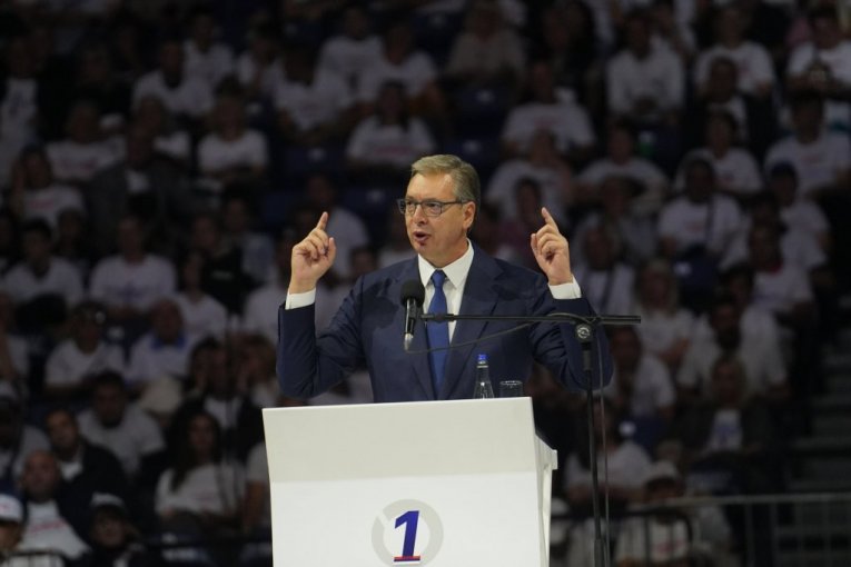 Aleksandar Vučić u Areni