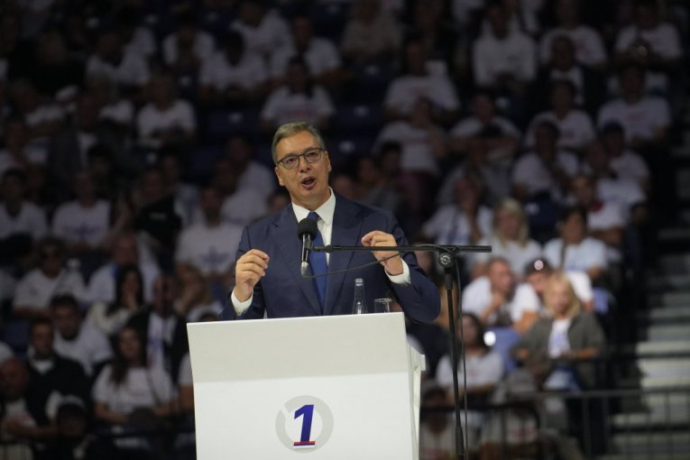 Aleksandar Vučić u Areni