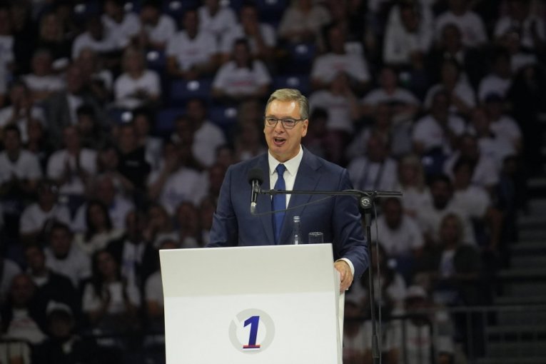 Aleksandar Vučić u Areni