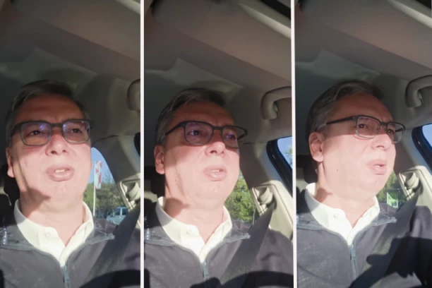 "SKUPILO SE NJIH 15 DO 20, NEĆE DA DOZVOLE DA KAŽEM ŠTA MISLIM!" Vučić se oglasio iz automobila na putu ka Bačkoj Palanci: “Ujedinjena Srbija” pobeđuje (VIDEO)