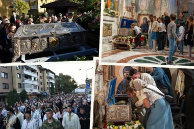 DIRLJIVE SCENE KOJE SE U SRBIJI RETKO VIĐAJU: Vernici iz svih krajeva hrle u Kraljevo, kolone čekaju u tišini da se poklone moštima majke Svetog Save (FOTO)