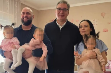 "OVO JE JEDNA OD NAJLEPŠIH PRIČA U SRBIJI!" Vučić obišao prve trojke u istoriji Srbobrana - dečiji osmesi sve govore! (VIDEO)