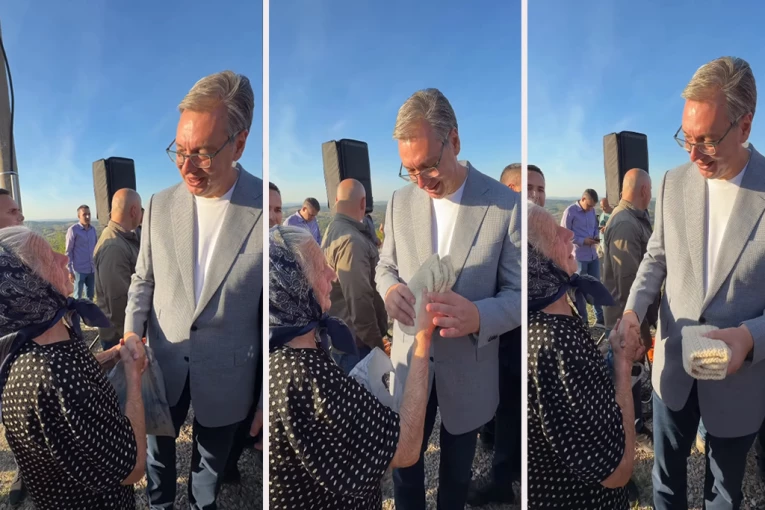BAKA NADEŽDA VUČIĆU POKLONILA POSEBAN POKLON! Ova stvar se ne kupuje novcem - scena u selu Ključ nikoga ne ostavlja ravnodušnim! (VIDEO)
