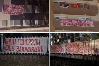"NAŠI GENERALI NISU ZLOČINCI" Studenti Republike Srpske ustali protiv blokadera - okačili transparente s jasnom porukom! (FOTO)