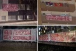 STUDENTI REPUBLIKE SRPSKE USTALI PROTIV BLOKADERA! Okačili transparente i poslali jasnu poruku - Naši generali nisu zločinci (FOTO)