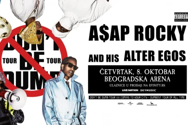 A$AP ROCKY VEČERAS STIŽE U BEOGRADSKU ARENU! DON’T BE DUMB turneja konačno u Srbiji - evo šta morate da znate ako idete na koncert!