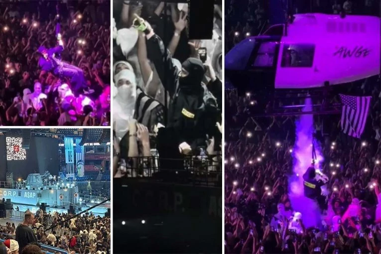 A$AP ROCKY HELIKOPTEROM SLETEO NA PUBLIKU! Gori Arena, Beograd OVO JOŠ NIJE VIDEO! (VIDEO, GALERIJA)