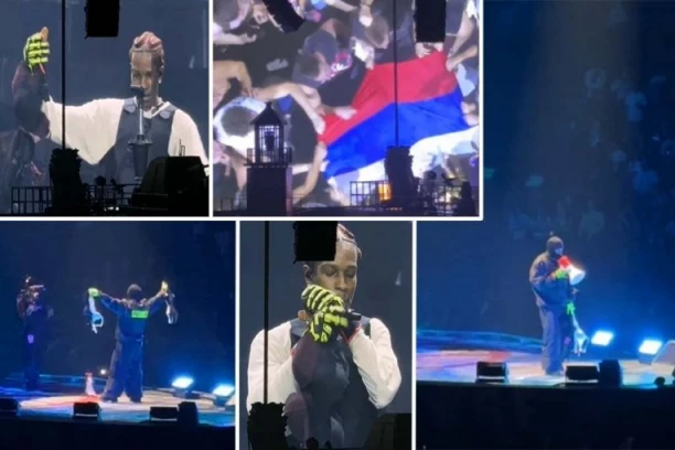 A$AP ROCKY NAPRAVIO NEVEROVATAN PROPUST! Razvijena srpska trobojka PA POLETEO DONJI VEŠ, pogledajte ŠTA SE DESILO! (VIDEO)