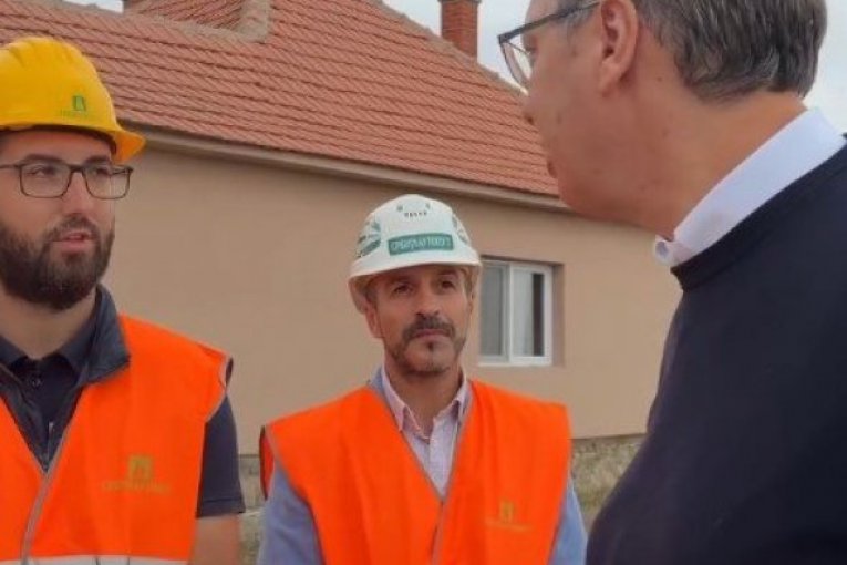Vučić u selu Misača