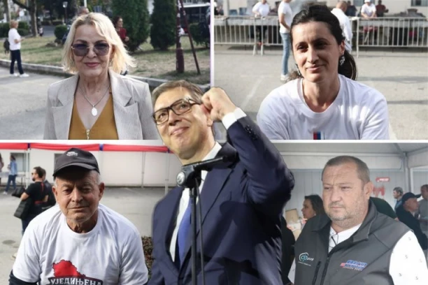 "AKO VUČIĆ NE POBEDI, OBRALI SMO BOSTAN": Republika u Kragujevcu - građani iz svih krajeva pristižu da podrže Ujedinjenu Srbiju! (ANKETA)