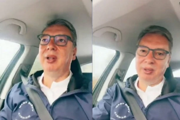 VUČIĆ UŽIVO IZ ŠKODE! Krenuo na skup po kijametu da ispoštuje Banaćane! (FOTO)
