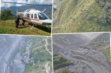 DRAMATIČNI SNIMCI POPLAVA U ZEMLJI! Više od 100 stranih planinara ZAROBLJENO, bujica odnela mostove i planinske staze! (FOTO, VIDEO)