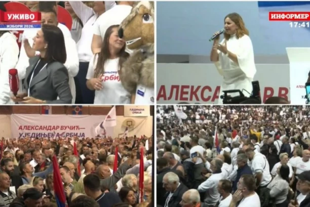 VELIKI SKUP LISTE UJEDINJENA SRBIJA U ZAJEČARU: Hala Timok krcata, počeo muzički program! Aleksandar Vučić će predstaviti plan za istočnu Srbiju