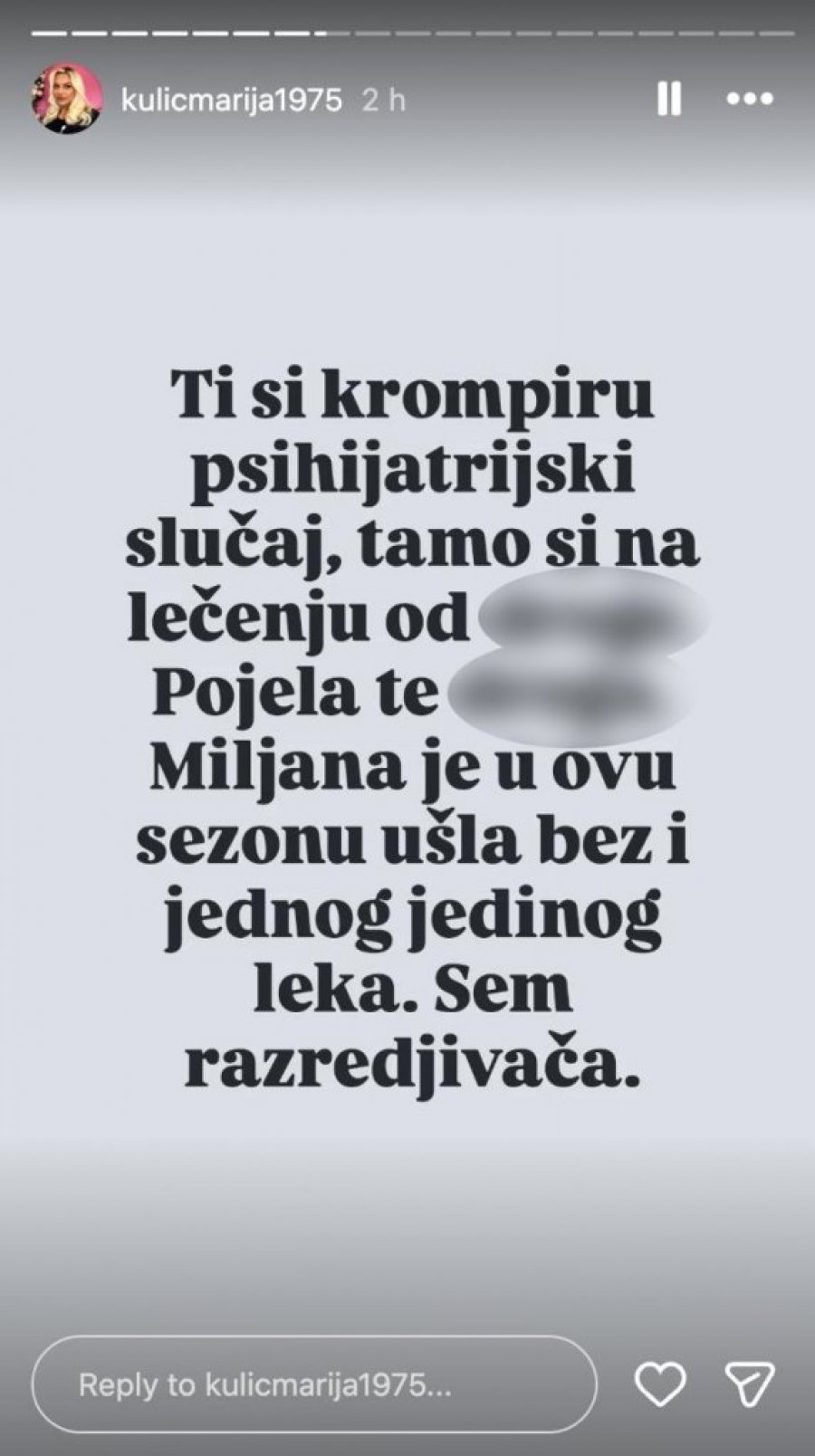 Marija Kulić najavila tužbu Filipu Caru