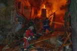 BALISTIČKI UDAR NA KIJEV: Rusi sravnili sa zemljom zgradu,ima mrtvih !