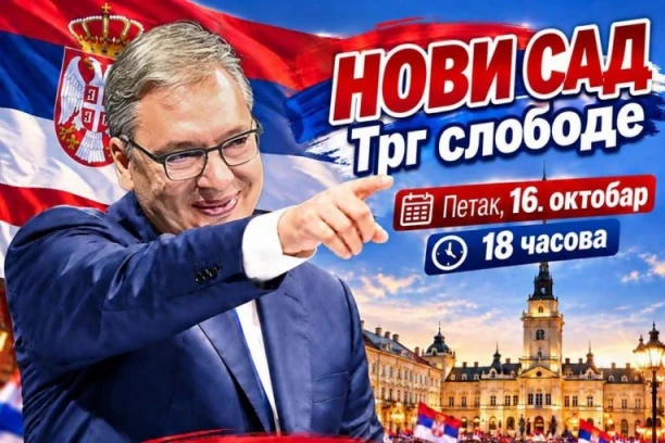 VUČIĆ POZVAO NA VELIKI SKUP U NOVOM SADU: Vidimo se u petak! (FOTO)